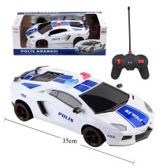 Uzaktan Kumandalı Usb Şarjlı Işıklı Polis Arabası 35 cm. toy-13