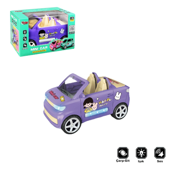 ZR169-2 KUT.ÇARP DÖN RENKLİ ARABA -VRD