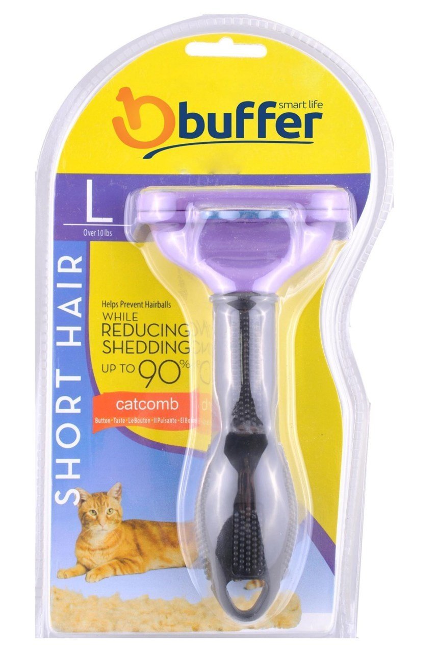 BUFFER® 4.5 Kilo Üzeri Kısa Tüylü Kediler için Tüy Toplama Tarağı