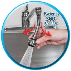 BUFFER® Turbo Flex 2 Aşamalı Plastik Esnek Musluk Başlığı Pratik Tak Kullan