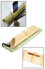 BUFFER® 6 x 1 cm Girişli Kılıflı Bambu Ağacı Akustik Ses Yükseltici Aparat