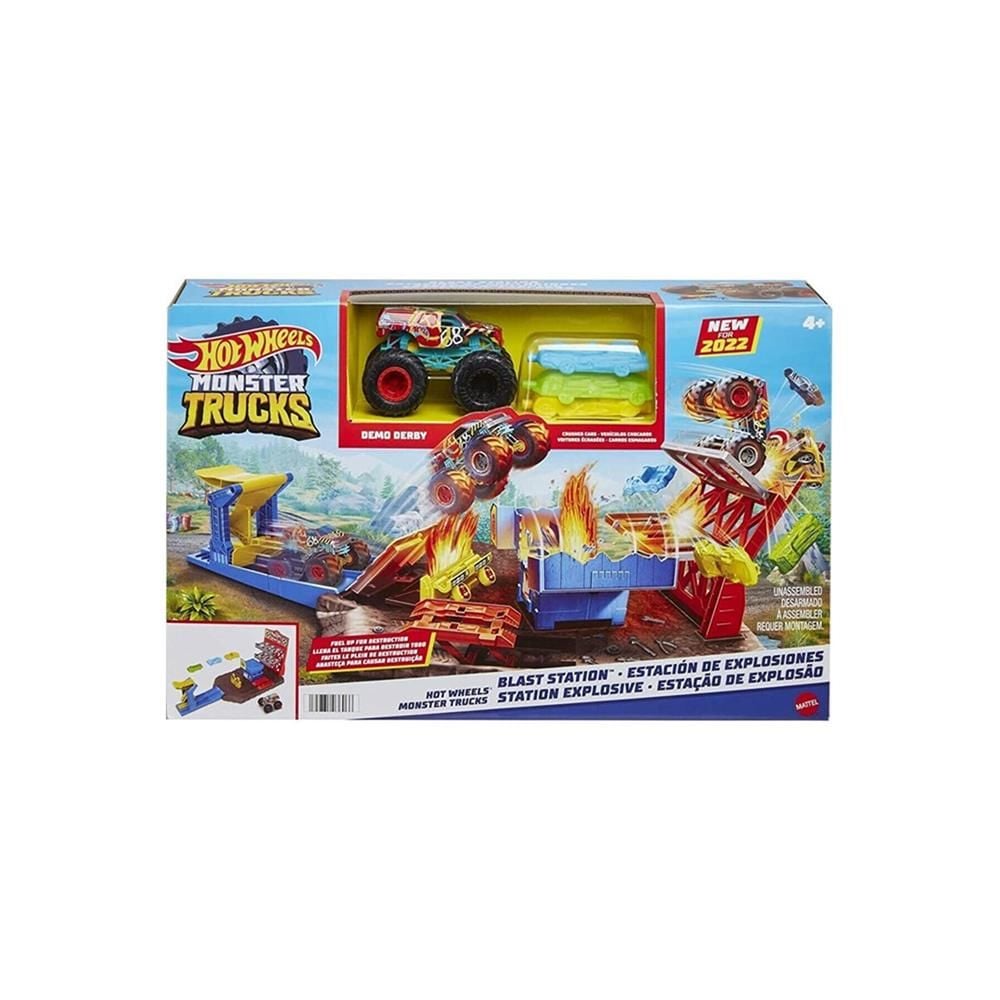 Hot Wheels Monster Trucks Patlama İstasyonu Oyun Seti