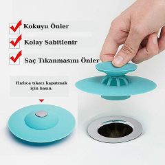BUFFER® 360 Derece  Dönen Damlama Su Tasarruflu Musluk Başlığı seti Silikon Mutfak Lavabo Tıkacı Set