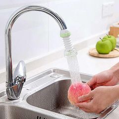 BUFFER® 360 Derece  Dönen Damlama Su Tasarruflu Musluk Başlığı seti Silikon Mutfak Lavabo Tıkacı Set