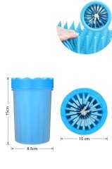 BUFFER® Silikon Jel Fırçalı Kedi Köpek Pati Ayak Yıkama Temizleme Kovası (Küçük)