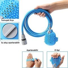 BUFFER® Evcil Hayvan Kedi Köpek Masajlı Pratik Yıkama Banyo Kiti Aleti