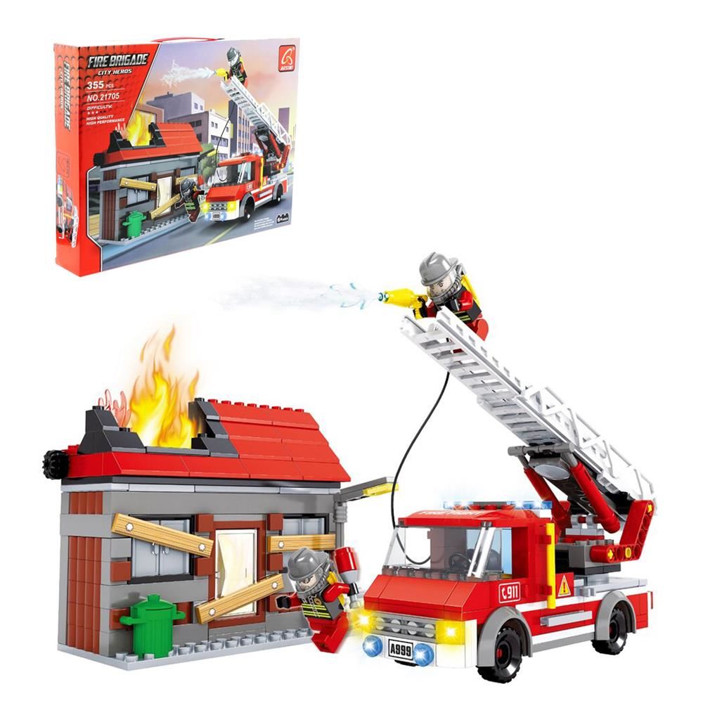 Ausını 355 Parça İtfaiye  Mini Lego Seti