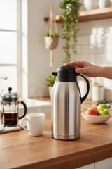 Remetta Çelik Çay Termosu 3 Litre Çift Katlı Yalıtım 304 Paslanmaz