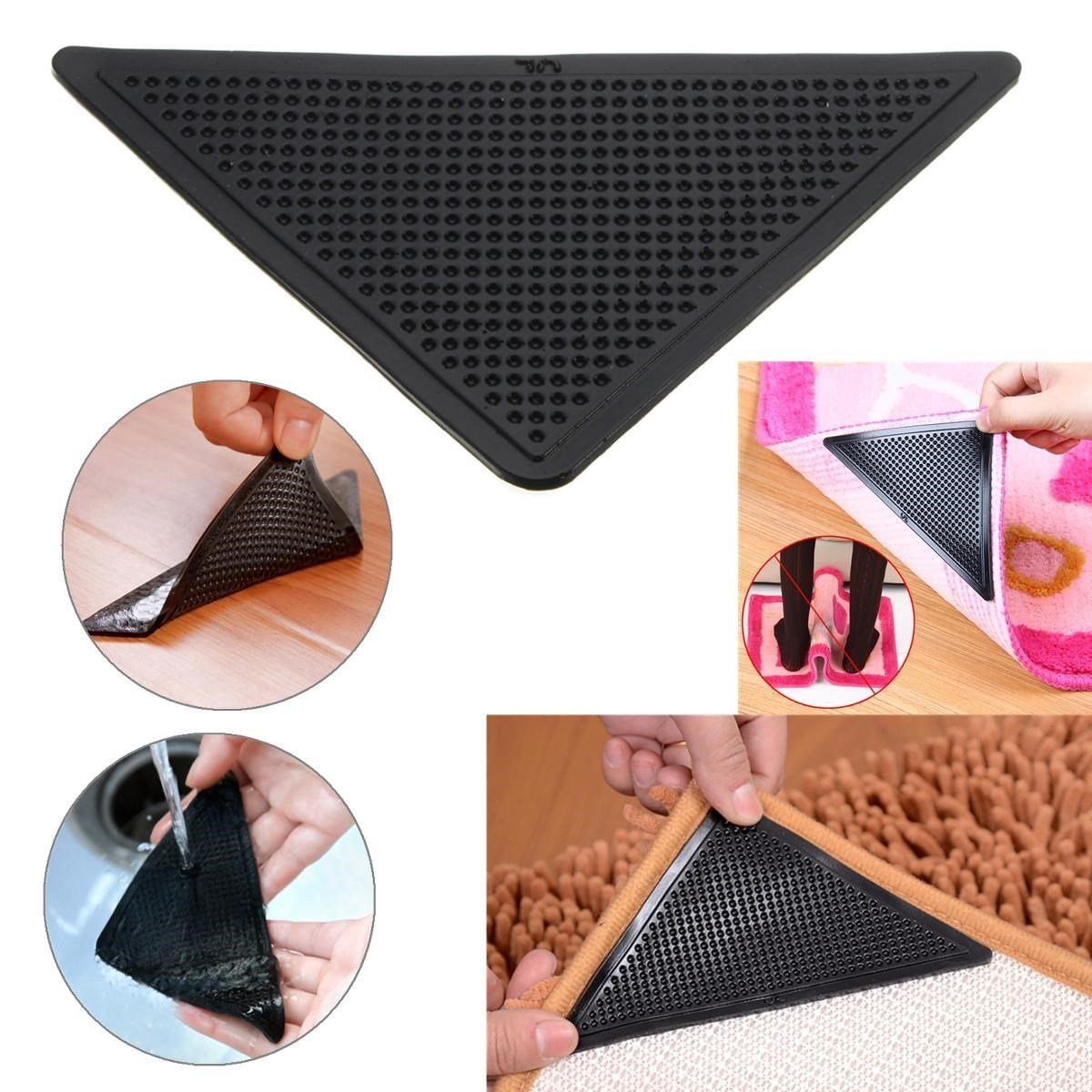 BUFFER® 4 Adet Ruggies Halı Kaydırmaz Pedler Halı Kayma Önleyici