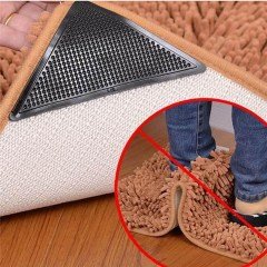 BUFFER® 4 Adet Ruggies Halı Kaydırmaz Pedler Halı Kayma Önleyici