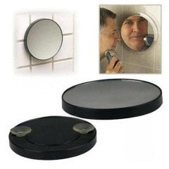 BUFFER® 10x Büyüteçli Vantuzlu Pratik Kullanışlı Makyaj Lens Traş Aynası