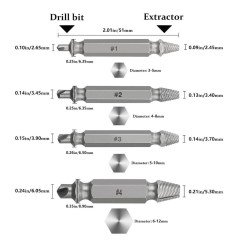 BUFFER® Speed Out Hasarlı Bozuk Vida Çıkarıcı Hasar Görmüş Vida Sökme