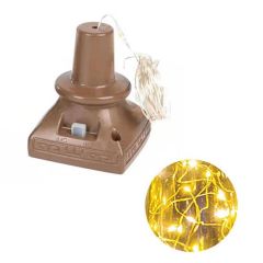 BUFFER® Güneş Enerjili Led Işık Zinciri Solar Peri Led Şişe Mantar Led (Günışığı)