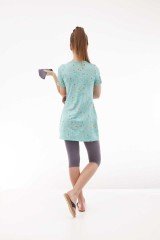 Emayo Yarı Tesettür Mayo Hüma 1015 Gri (Kısa Kollu) 3XL