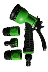 BUFFER® 8 Fonksiyonlu 5li Bahçe Tarla Otomatik Sulama Tabancası Seti Hortum Bağlantısı Aparatı