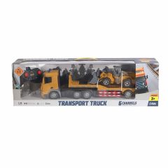 Kumandalı Şarjlı Işıklı Transporter Tır 1:24