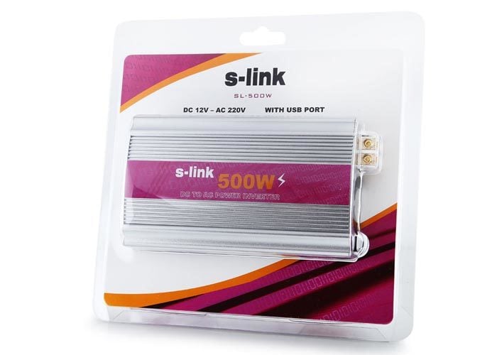 S-Link SL-500 500 Watt Power inverter Güneş Enerji Sistemi İhtiyacı Güç Ünitesi 12V to 220V