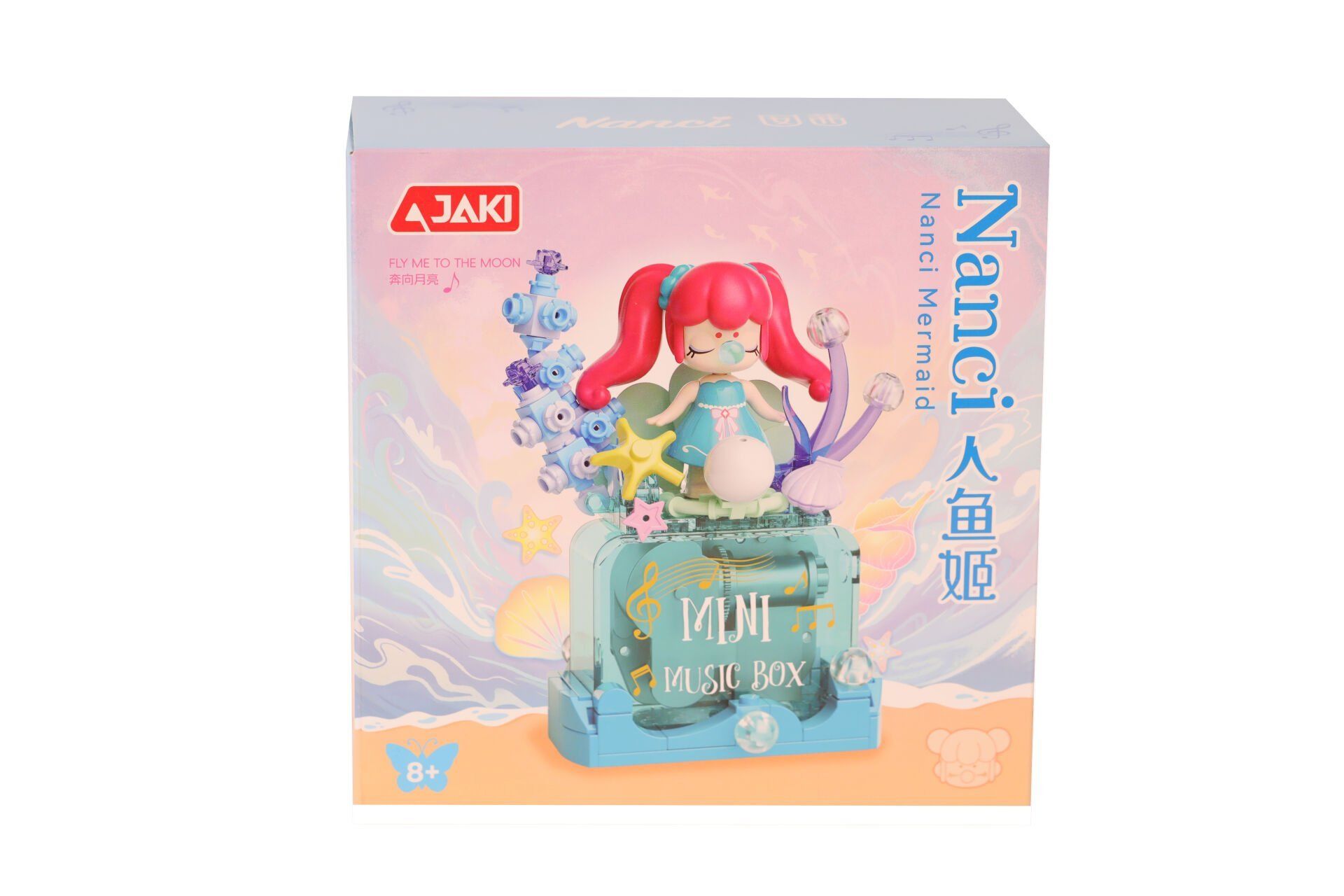 HK112 JAKİ DENİZ KIZI MÜZİK KUTUSU 131 PARÇA BLOCK