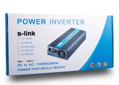 S-link SL-INV2415 1500W DC24V-AC230V İnverter Solar 24V to 220V