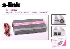 S-link SL-1500W 1500W DC12V-AC230V İnverter