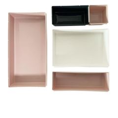 BUFFER® 5 Parça Plastik Derin Çekmece İçi Modüler Düzenleyici  Organizer Tepsi Set