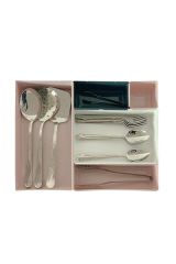 BUFFER® 5 Parça Plastik Derin Çekmece İçi Modüler Düzenleyici  Organizer Tepsi Set