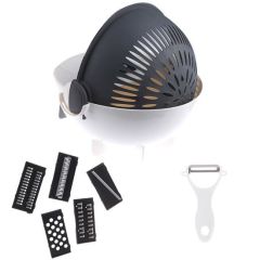 BUFFER® 5 Fonksiyonlu Dönen Süzgeçli Rende Doğrayıcı Dilimleyici Aparat