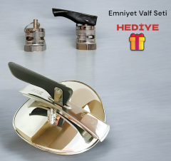 Düdüklü Tencere Kapağı Siyah, Üniversal Paslanmaz Çelik, 3,5-4-5-7-9 LT