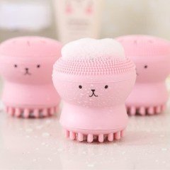 BUFFER® Peeling Etkili Mini El Yüz Cilt Temizleme Fırçası Silikon Temizlenmesi Kolay  Siyah Nokta Giderici