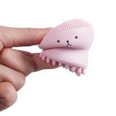 BUFFER® Peeling Etkili Mini El Yüz Cilt Temizleme Fırçası Silikon Temizlenmesi Kolay  Siyah Nokta Giderici