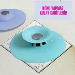 BUFFER® Silikon Malzeme Banyo Mutfak Gider Evye Lavabo İçine Çöp Tıpası Kaydırmaz Süzgeç Çeşitleri Modelleri