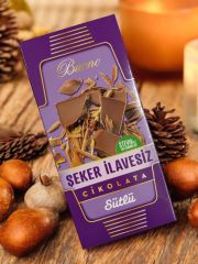 3'lü Buono Sütlü Diyabetik Çikolata 100 gr Şekersiz (Stevyalı)