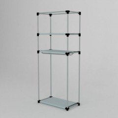 Portatif Metal Borulu Xs Askılıklı Bez Dolap