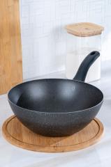 Essenso Granit Döküm Wok Tava 28 cm Ecotouch