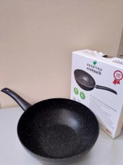 Essenso Granit Döküm Wok Tava 28 cm Ecotouch