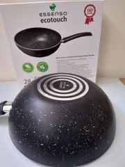 Essenso Granit Döküm Wok Tava 28 cm Ecotouch