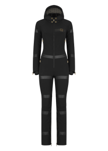 Onemore Tulum 441 - Softshell One Piece Ski Suit Black/Black/Champagne