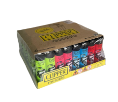 Clipper Pocket Renkli Taşlı Çakmak 48 Adet 31181