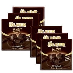 Ülker Kare %60 Bitter Çikolata 60 gr 6 adet