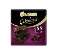 Ülker Kare %80 Bitter Çikolata 60 gr 6 adet