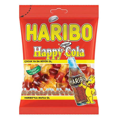 Haribo Happy-Cola Kola Aromalı Jelibon 80 gr 1 Adet
