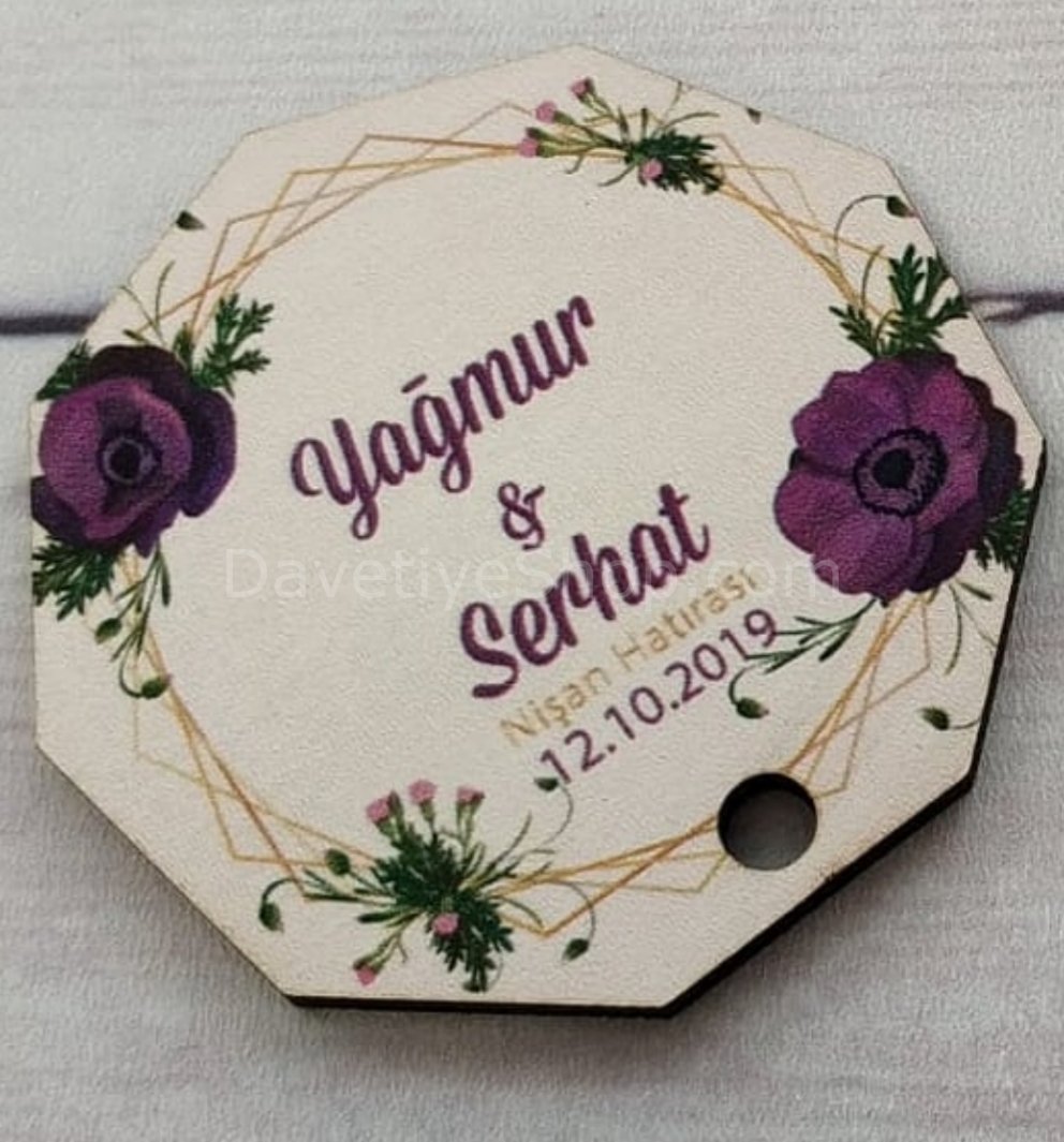 50 Adet 6 cm Ahşap Magnet Kargo Ücretsiz