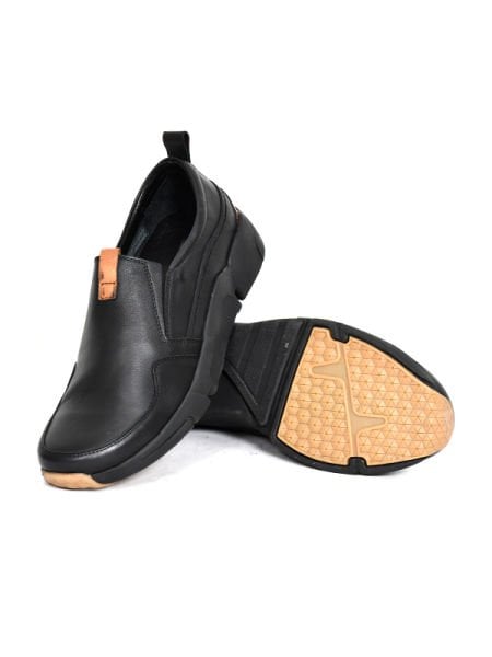 TNL 4103 Siyah Antik Deri Eva Taban Erkek Ayakkabı