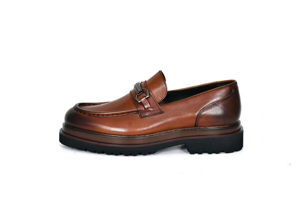 TNL 3042 Taba Antik Deri Eva Taban Loafer Model erkek Ayakkabı