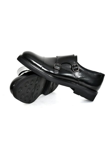 TNL 0204 Siyah Antik Deri Eva Taban Erkek Ayakkabı