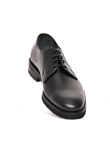 TNL 0115 Siyah Antik Deri, Eva Taban Bağcıklı Erkek Ayakkabı