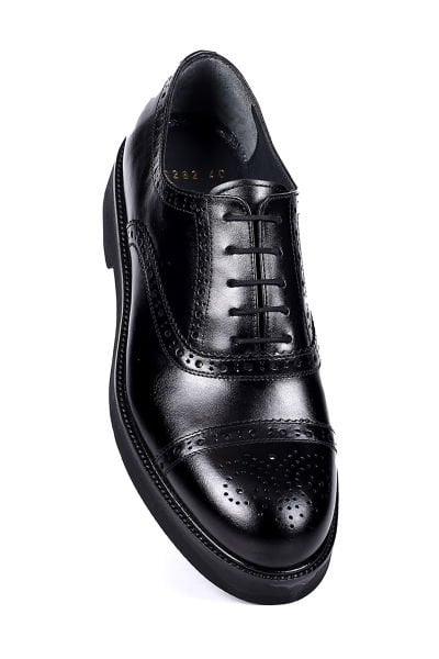 TNL 0282 Siyah Antik Deri Eva Taban Erkek Ayakkabı