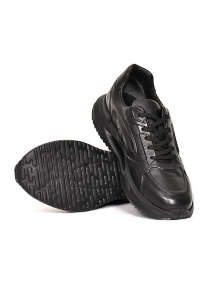 TNL 2328 Siyah Antik Deri, Eva Taban Spor Erkek Ayakkabı