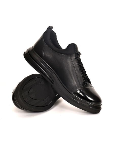 TNL 2045 Siyah Antik Garni Rugan Deri Erkek Ayakkabı