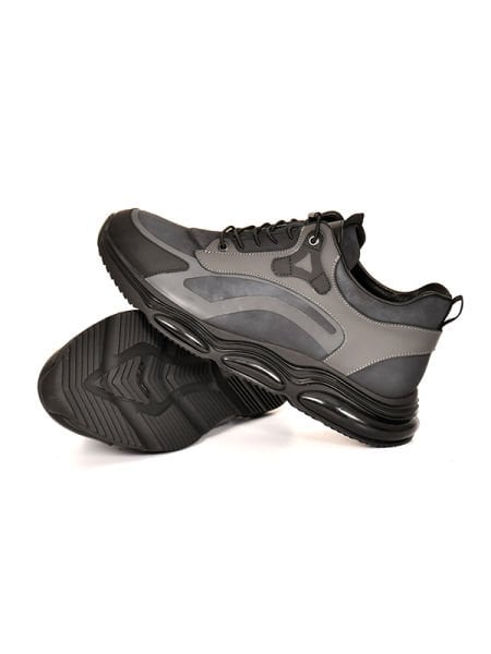 TNL 2443 Siyah Nubuk Deri Spor Erkek Ayakkabısı